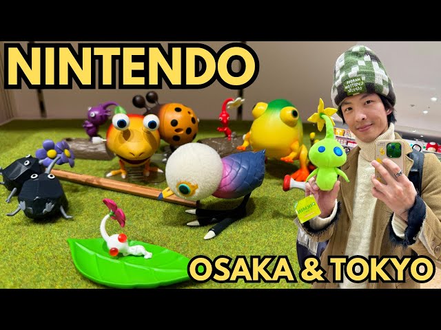 NINTENDO SHOPPING at OSAKA & TOKYO - KIRBY, SPLATOON 3, PIKMIN, MARIO etc