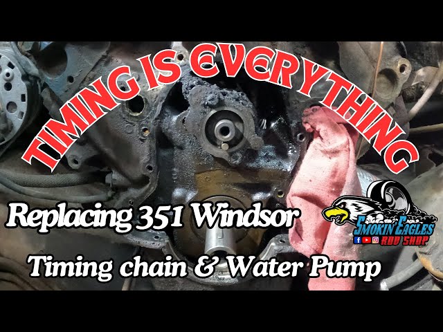 351 Windsor timing chain and Water Pump repair! (76 Econoline) #timingchain #waterpump #ford #timing