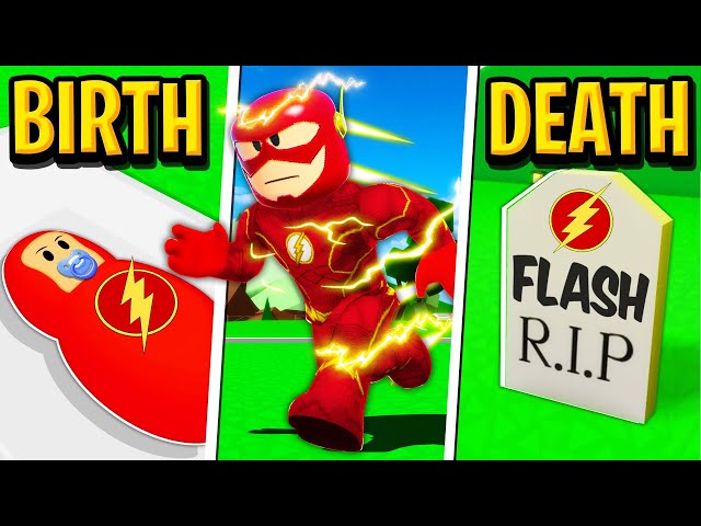 Birth to Death of GOLDEN FLASH in Roblox BROOKHAVEN RP!!