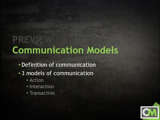 Communication Models