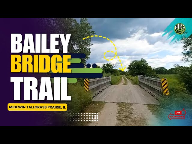 Midewin Tallgrass Prairie, IL - Bailey Bridge Trail (360 Video, VR)