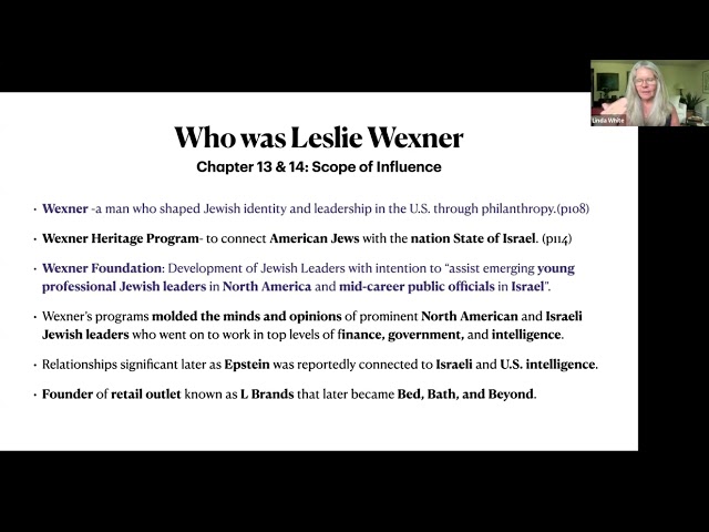 Great Books: Linda White on One Nation Under Blackmail by Whitney Webb,  Part 2, June 11 2024,