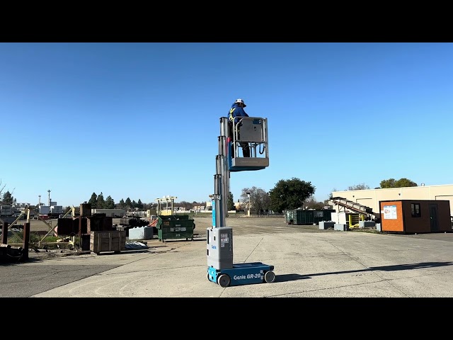 Lot F-0205: Genie GR-20 Vertical Mast Lift - 20' Max Lift Height