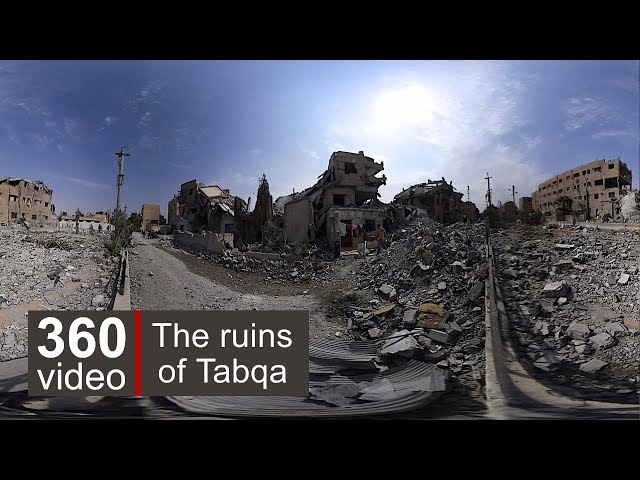 Tabqqa streets in 360 video - BBC News