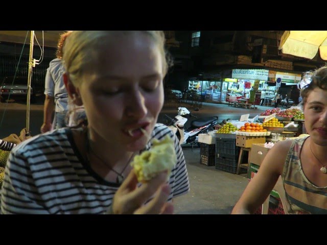 Girl Trying Durian for the First Time