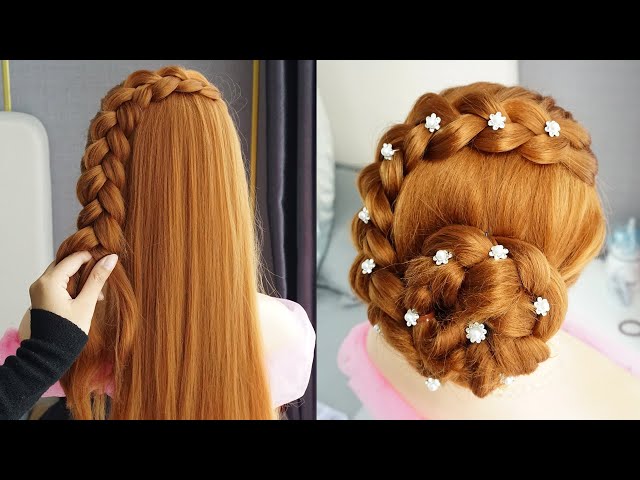 How To Make Bridal Hairstyle | Beautiful Bun Hairstyle