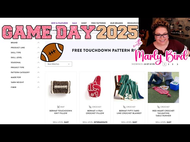 Knit and Crochet FREE Touchdown Pattern Round-up! - Game Day Projects