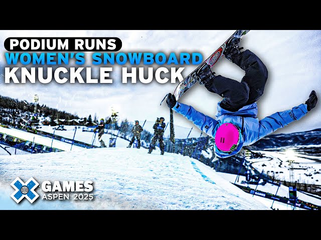 Women’s Snowboard Knuckle Huck: Top 3 Medal Runs | X Games Aspen 2025