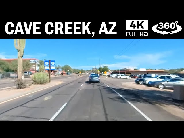 Cave Creek Arizona USA - 4K 360 VIDEO Driving a Tesla Model S