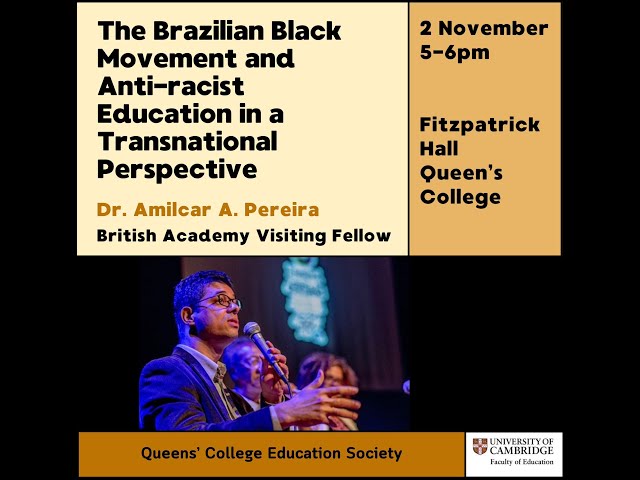 Lecture: "The Brazilian Black Movement and Anti-racist Education in a Transnational Perspective"