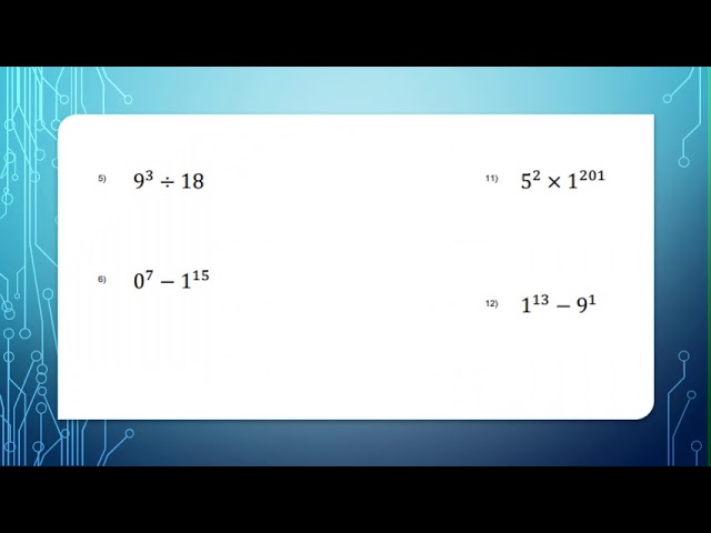 Intro To Exponents VIDEO