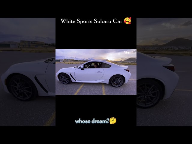 "White Subaru Sports Car 😈🥰#shorts #viralshorts #luxurycars #millionviews #subarulife #4x4 #viralhit