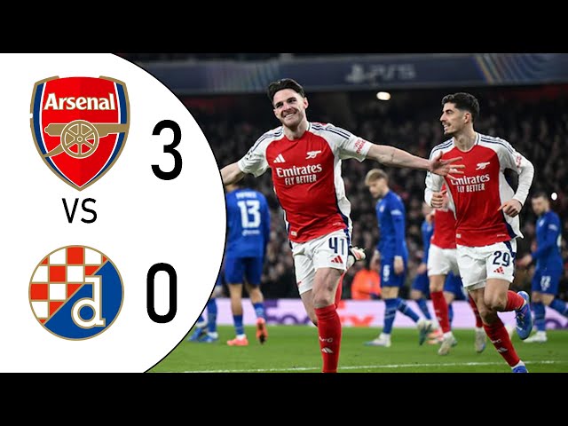 Arsenal vs Zagreb (3-0) Full Time