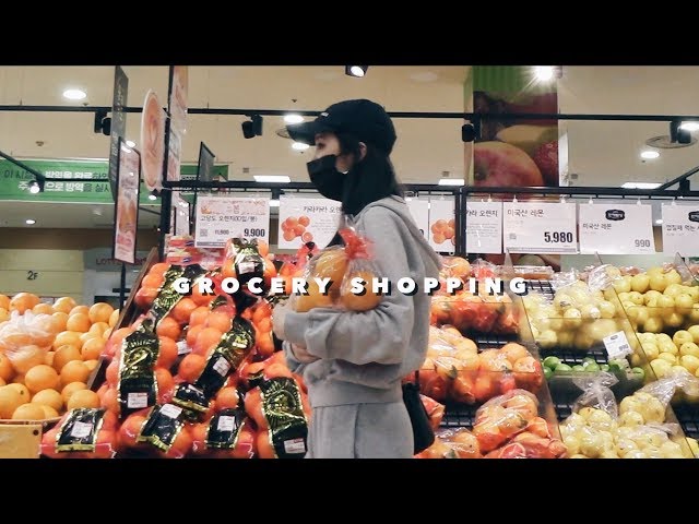 🛒GROCERY SHOPPING IN KOREA + My Daily Pamper Routine 🛀