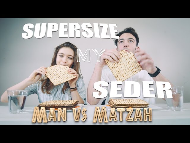 SUPERSIZE MY SEDER - Man vs Matzah Crackers