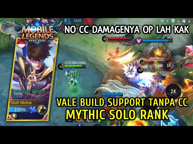 Vale Build Support Damage Without CC Solo Rank Gameplay Skill Moba Mobile Legends