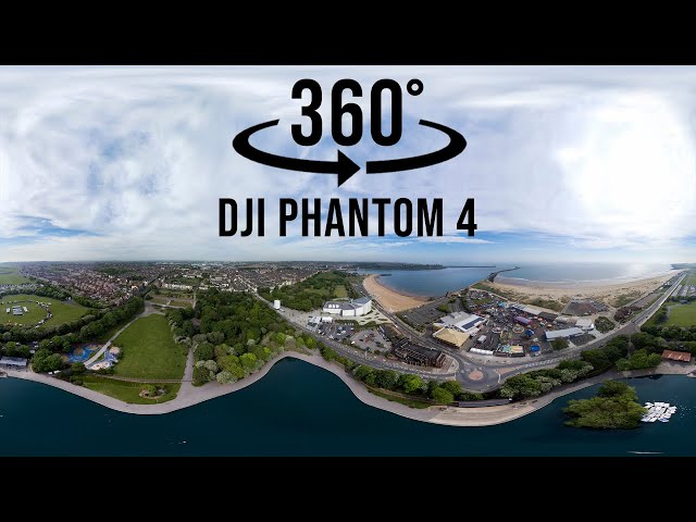 Marine Park and South Shields Seafront, England - Aerial 360 Degree Photography | DJI Phantom 4