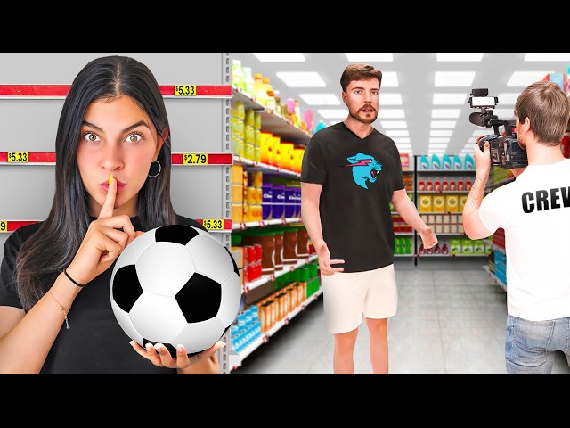 I Sneaked Football Challenges Into a MrBeast Video