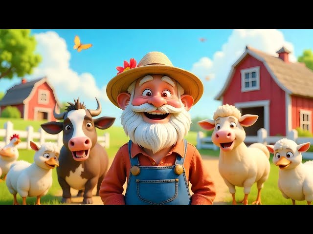 Old Macdonald Had a Farm | Animal Sounds | Kids Songs & Nursery Rhymes