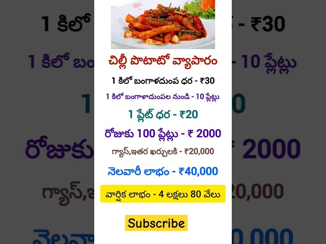 చిల్లి పొటాటో వ్యాపారం #business #tips #shortvideo #shorts #trending #ytshorts #like#chilli #potato