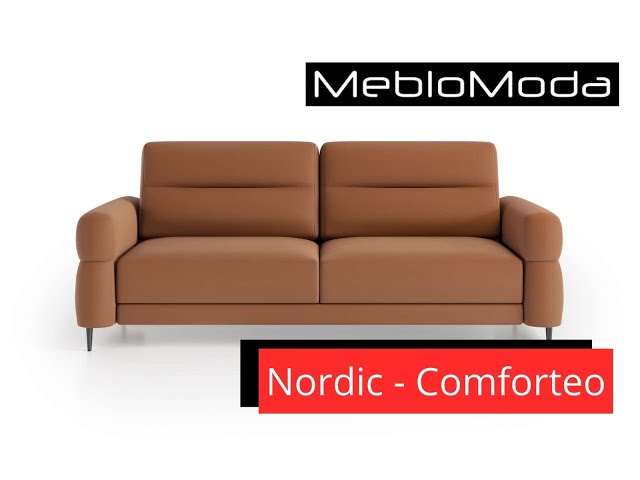 Sofa rozkładana, z pojemnikiem na pościel. Nordic Comforteo, Sklep MebloModa