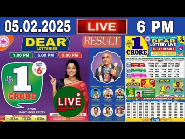 Lottery Sambad 8 PM nAGALAND Lottery Live result 04.02.2025 today dear lottery result