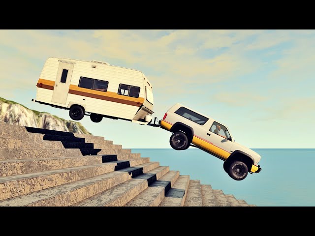 Cars vs Stairs – BeamNG Drive | Truck&Too