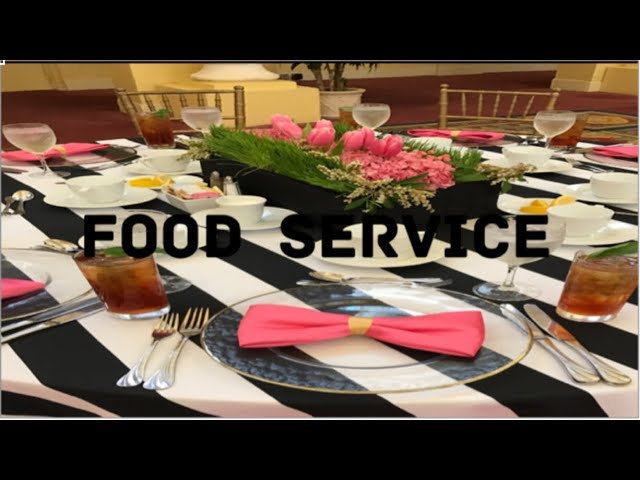 Step-by-step tutorial  on how to give correct food and beverage service in a fine dining restaurant