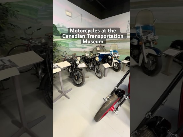 Motorcycles at Canadian Transportation Museum