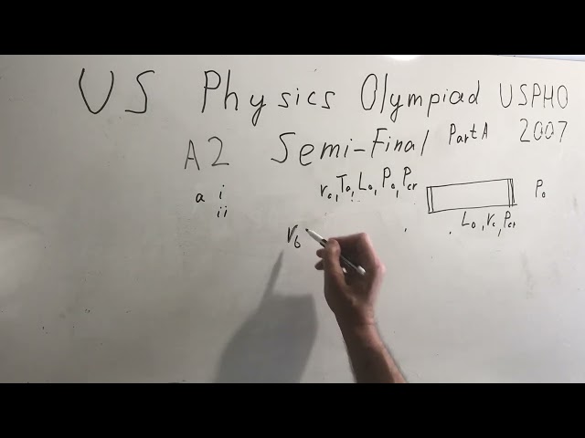 US USAPhO Physics Olympiad 2007. Semifinal. Problem A2. Thermodynamics