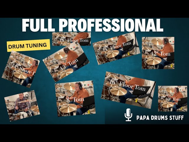 Pearl Masters Maple Complete Drum Kit -   Full Tuning with Before & After Sound Samples