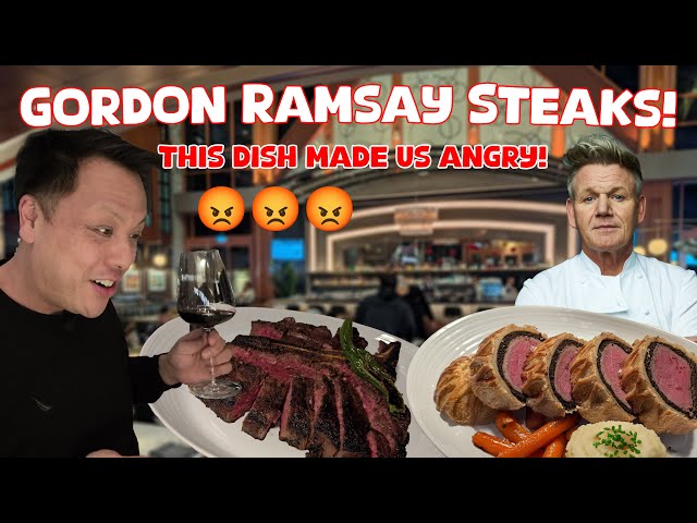 Trying Gordon Ramsay's Steakhouse for the first time!  Ups 👍 &  Downs 👎