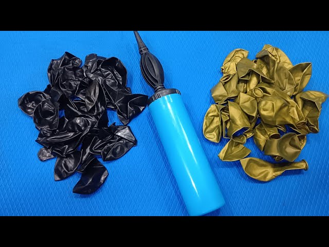 Asmr unboxing *25*25* Gold & Black Balloon #balloons #balloon video