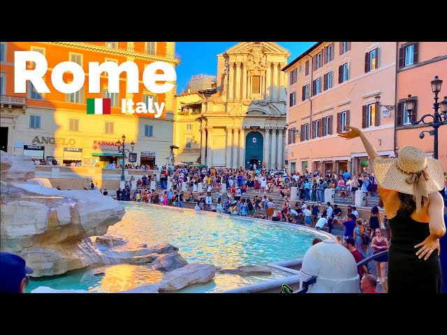 Rome, Italy 🇮🇹 - Summer Walk ☀️ - 4K-HDR Walking Tour ~5 Hours