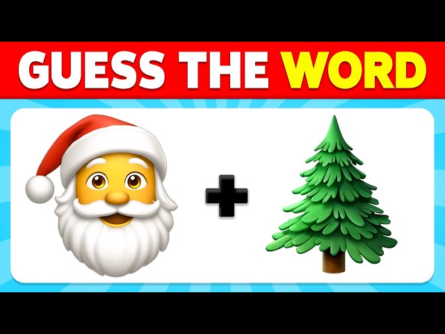 Guess the WORD by Emojis - Christmas Edition 🎄🎅⛄️ | Emoji Quiz