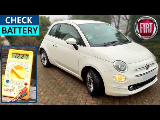 Fiat 500 Battery Location and How to check the battery on a Fiat 500