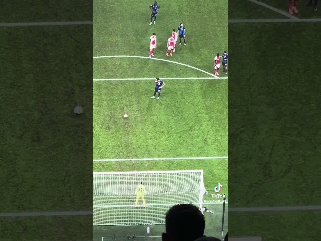 Inter Milan Penalty Goal v Arsenal #fyp #shorts #tiktok #foryou #football #arsenal #championsleague