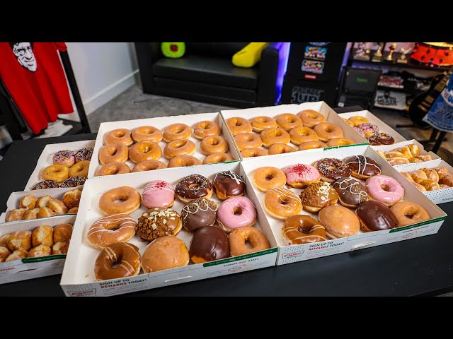 THE KRISPY KREME HERO BUNDLE CHALLENGE | BeardMeatsFood