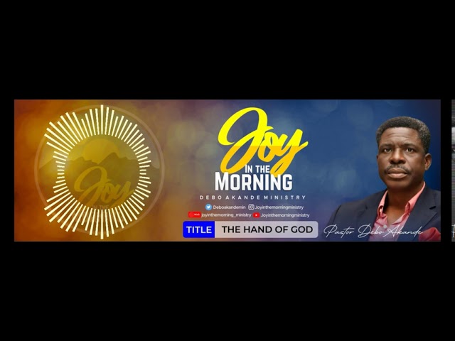 Joy in the Morning October 8th 2020