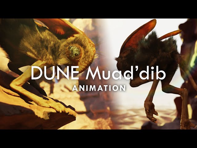 Dune Desert mouse, 3D animation