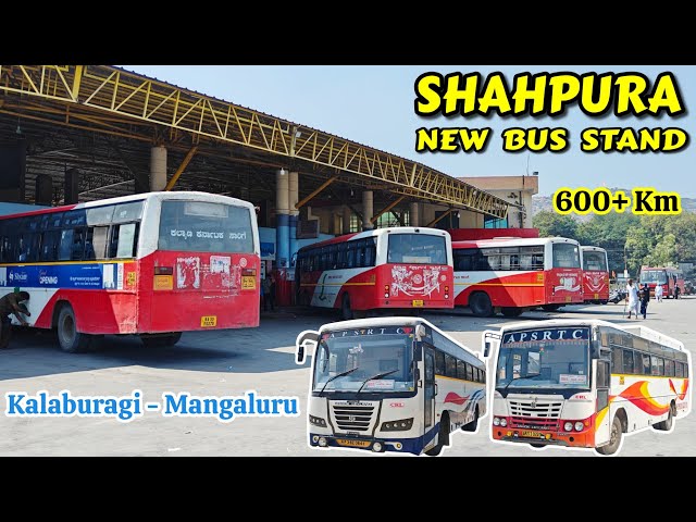 Kalaburagi - Mangaluru | SHAHPURA Bus Stand | APSRTC #bus #travelblog #trending #travel #automobile