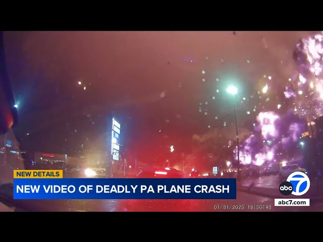 New video shows small plane crash in Philadelphia neighborhood