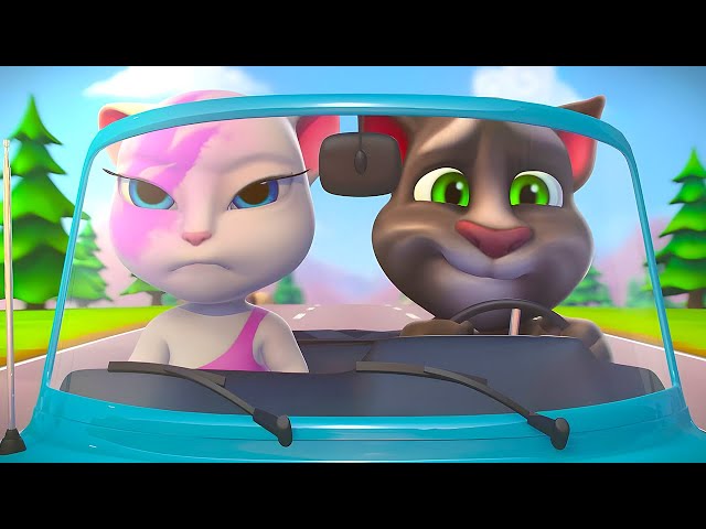 LEARN HOW TO DRIVE TOM! 🚘 😡 | TALKING TOM SHORTS | WildBrain Kids