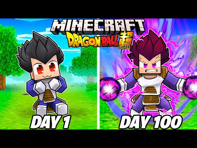 I Survived 100 Days as VEGETA ULTRA EGO in Dragon Ball Minecraft!