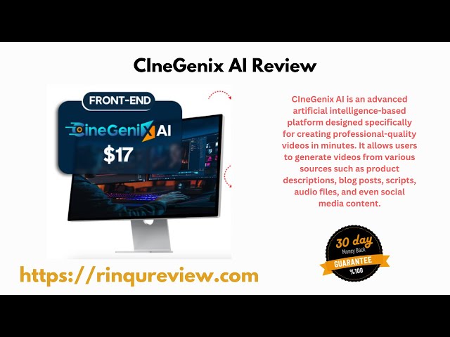 CIneGenix AI Review - Make Money in 25 Different Ways!