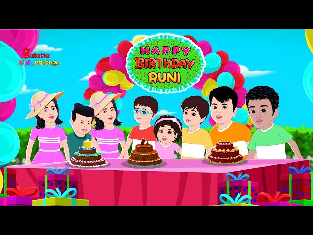 ജന്മദിനാശംസകൾ - Happy Birthday Song | Malayalam Nursery Rhymes for Children | Galatta Kids | Song