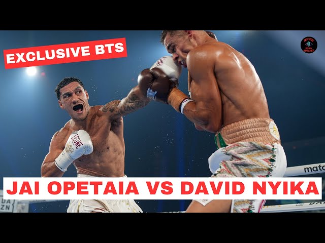 JAI OPETAIA  VS DAVID NYIKA  *exclusive* BTS