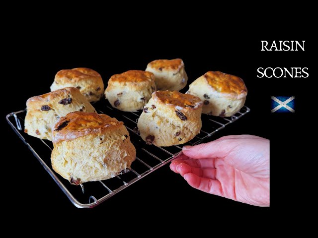 Raisin Scones | Traditional British Scones Recipe