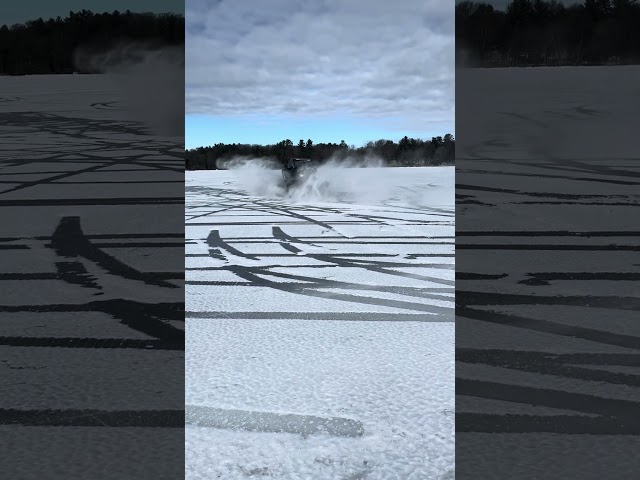 Drifting 🤘 #wisconsin #rzrproxp #goodtimes #snow #hardwater #shawanolake