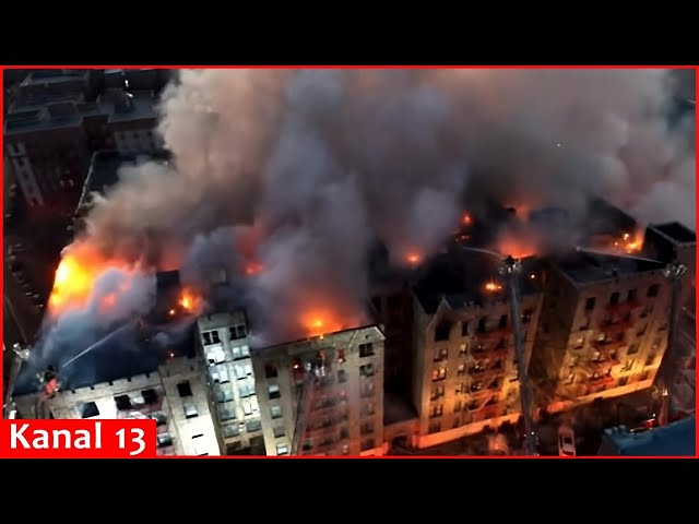 Massive fire breaks out in 150-unit apartment building in New York